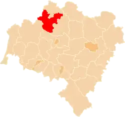 Location within the voivodeship
