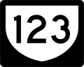 Highway 123 marker