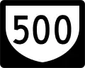 Highway 500 marker