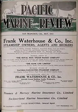 The first issue published in San Francisco (May 1913)