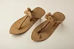 Pair of sandals; 1390–1352&nbsp;BC; grass, reed and papyrus; Metropolitan Museum of Art (New York City)