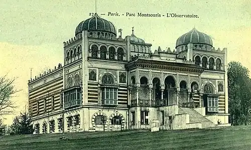 Palais du Bardo, Parc Montsouris, Paris, which burned down in 1991