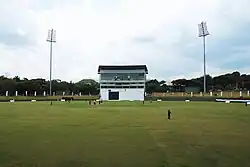 During the 106th Dharmaraja–Kingswood Cricket Encounter