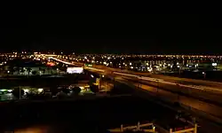 Palmetto Expressway at night in the direction toward Hialeah Gardens