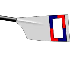 Image showing the rowing club's blade colours