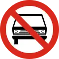 R-29 Motor vehicles prohibited