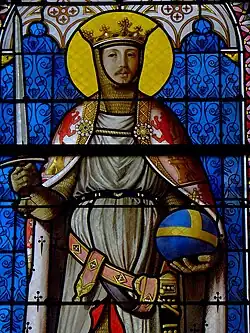 Detail of Saint Louis (Louis IX of France), with features of Duke Ferdinand