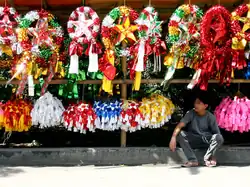 Image 7Parol (Christmas lanterns) being sold during the Christmas season (from Culture of the Philippines)