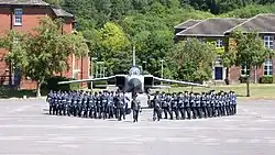 A Passing Out Parade at RAF Halton during July 2006.
