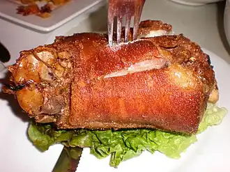 Crispy pata from the Philippines