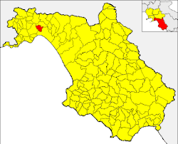 Pellezzano within the Province of Salerno