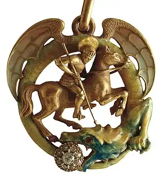 Pendant with Saint George by Lluís Masriera i Rosés (1902), Barcelona