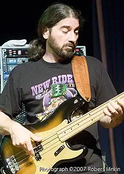 Ronnie Penque playing bass