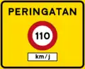 Speed limit reminder