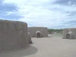 These replicas represent what the Hohokam pit-houses looked like 1000 years ago.