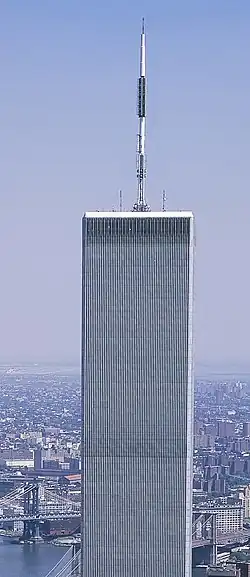The original 1 World Trade Center (North Tower) was the tallest in the world from 1971 to 1974