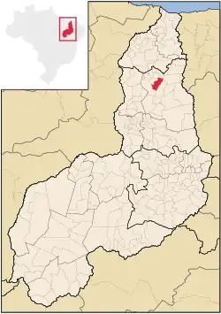 Location of Jatobá do Piauí in the State of Piauí
