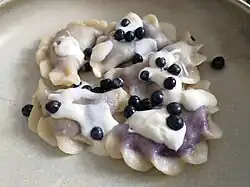 Varenikes (dumplings with fruit preserves)