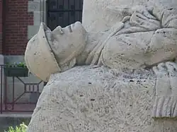 Detail from the war memorial at Pierrepont-sur-Avre