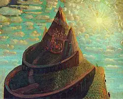 Image 78Le Château — Conte de fées (Lithuanian: Pilis — Pasaka) by Mikalojus Konstantinas Čiurlionis (1909) (from Culture of Lithuania)