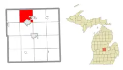 Location within Gratiot County