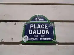 A street sign in Montmartre, Paris