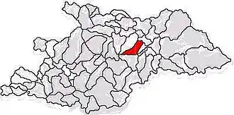 Location in Maramureș County