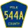 County Road 544A marker
