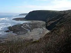 Cliffs at Port Mulgrave looking south east