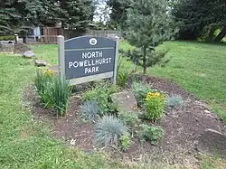 North Powellhurst Park sign