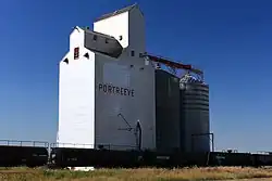 Former Saskatchewan Wheat Pool Grain elevator in Portreeve