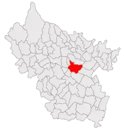 Location in Buzău County