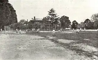 Preparatory school playground in 1928
