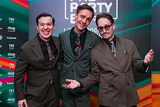 KAJ in 2025 (left to right): Jakob Norrgård, Kevin Holmström, Axel Åhman