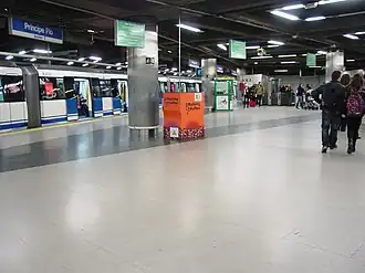 Ramal platform at Príncipe Pío station