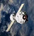 Progress M-UM approaching the ISS