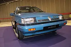 1985 Proton Saga (Orion) with "PROTON 1" registration plate