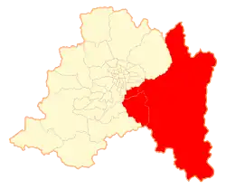 Location in the Santiago Metropolitan Region Region