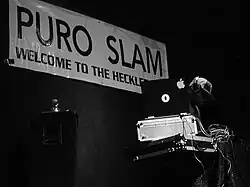 Donnie-D getting down in between rounds.