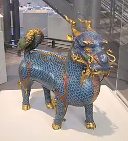 Qilin-shaped incense burner (Qing dynasty, c. 17th-18th century)