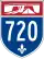 Autoroute 720 marker