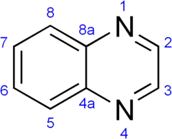Skeletal formula of quinoxaline