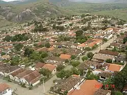 View of the city from the air
