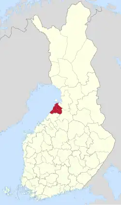 Location of Raahe sub-region