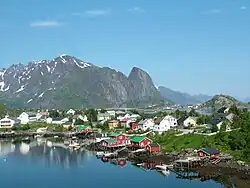 View of Reine in Moskenes