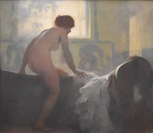 Femme au bain (1888), oil on canvas, musée Petiet de Limoux.