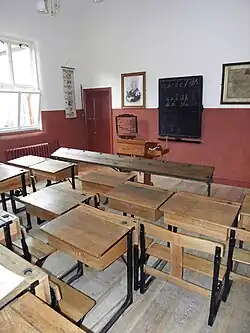 Recreation of a classroom (c.1890)