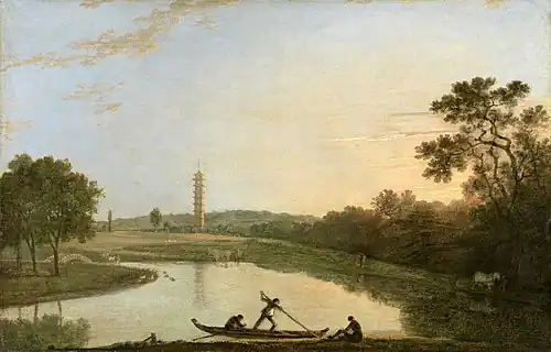 Kew Gardens: The Pagoda and Bridge, 1762