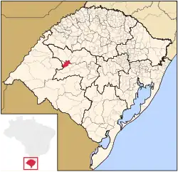 Location within Rio Grande do Sul