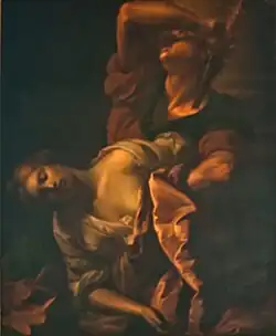 "La mort de Paetus", oil on canvas, by Antoine Rivalz